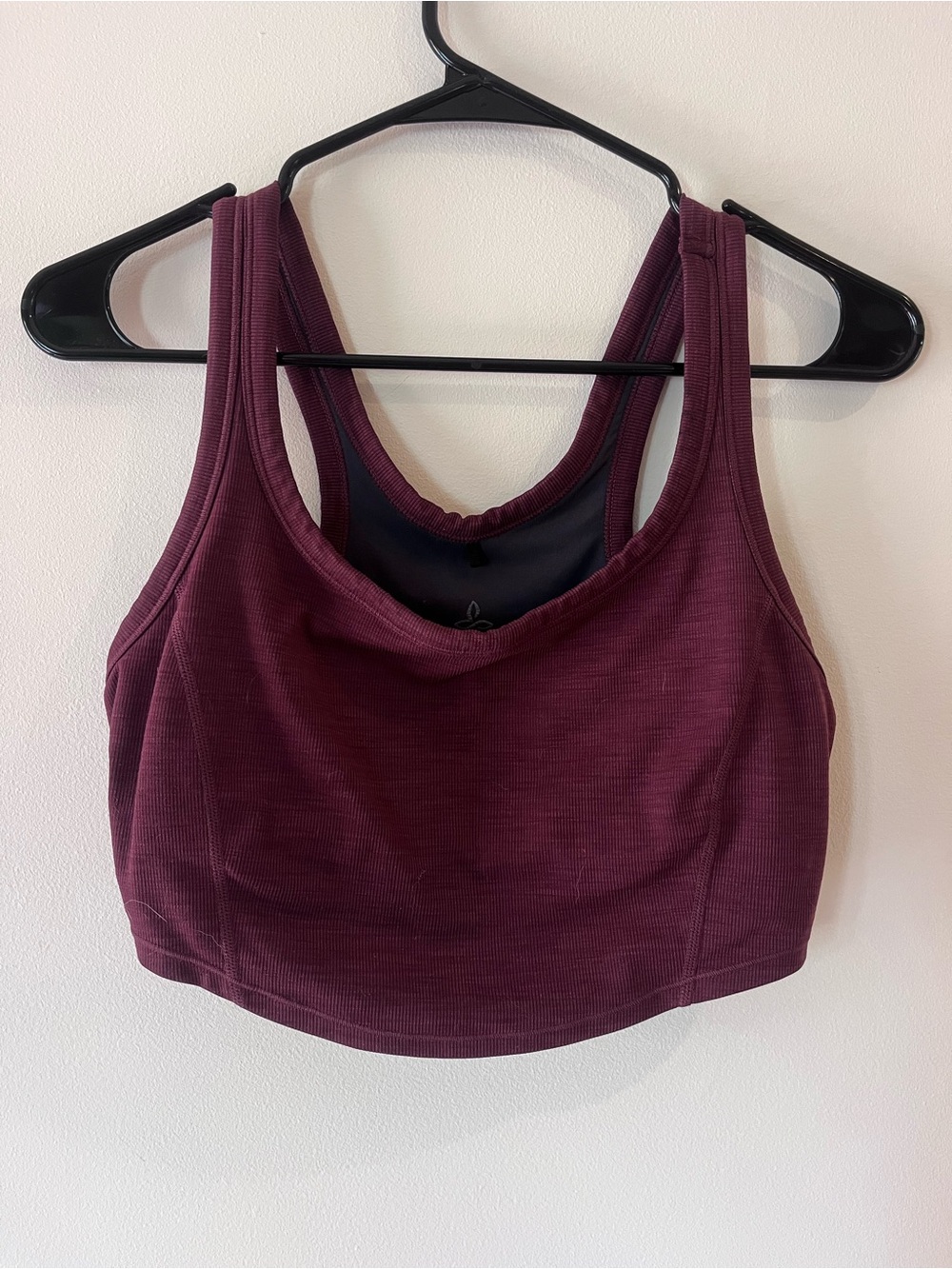 Prana Racerback Sports Bra - Burgundy Plum